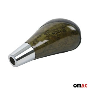 Mercedes Benz W210 Gear Shift Knob - Omac - Bajonet-Birdeye-w/Leather - '96-'03 Mercedes Benz W210 Gear Shift Knob - Omac - Bajonet-Birdeye-w/Leather - '96-'03